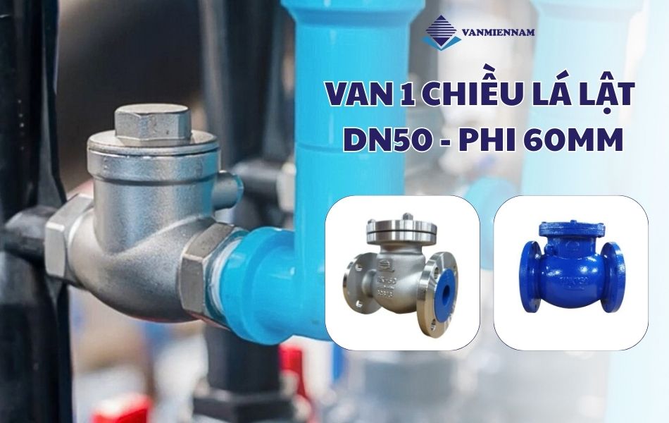 Van 1 chiều lá lật DN50