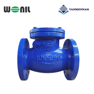 Van 1 chiều lá lật gang mặt bích Wonil DN250