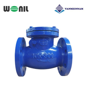 Van 1 chiều lá lật gang mặt bích Wonil DN300