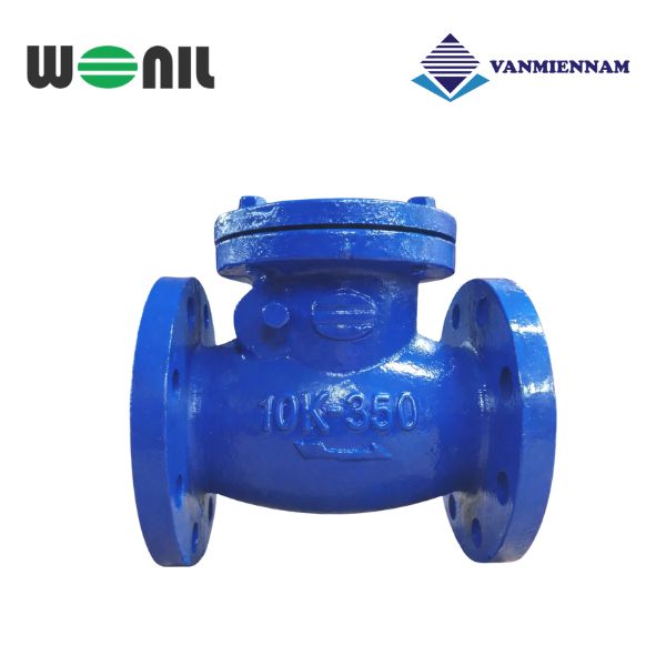 Van 1 chiều lá lật gang mặt bích Wonil DN350