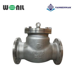 Van 1 chiều lá lật inox mặt bích Wonil DN250