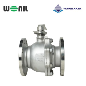 Van bi inox mặt bích tay gạt Wonil DN150 