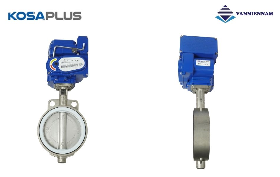 Van bướm inox điều khiển điện KosaPlus DN150
