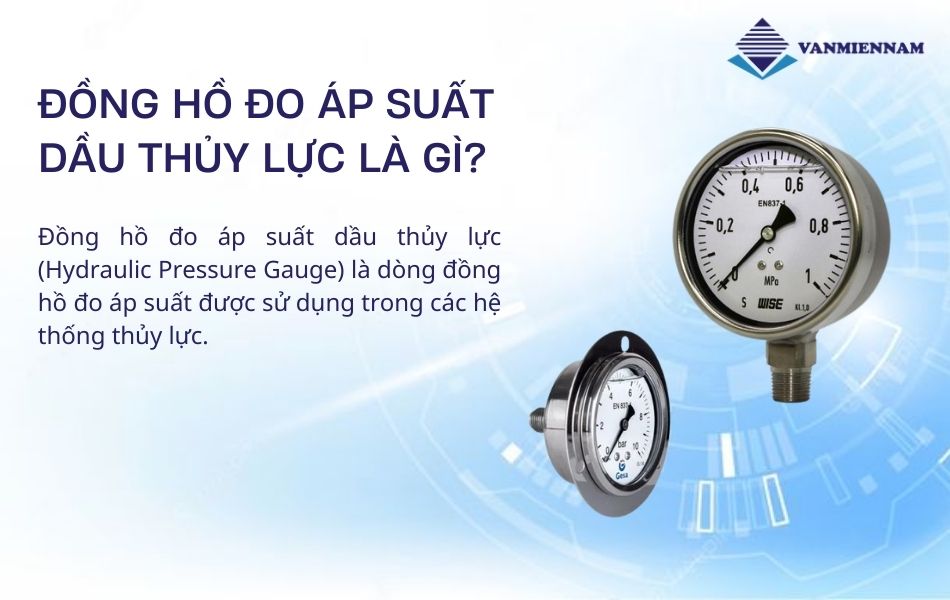 Đồng hồ đo áp suất dầu thủy lực