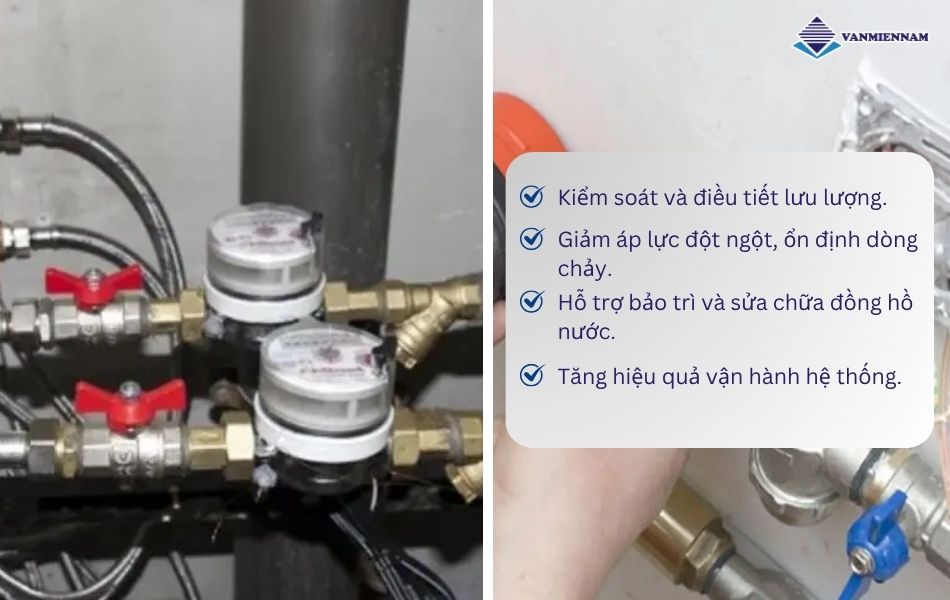 Lợi ích của việc sử dụng van đồng hồ nước