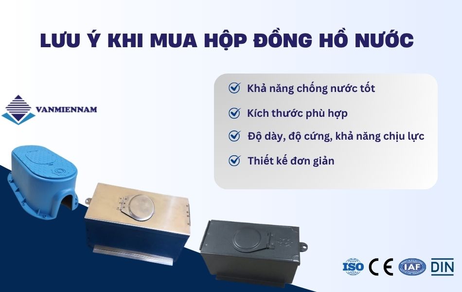lưu ý khi mua hộp đồng hồ nước