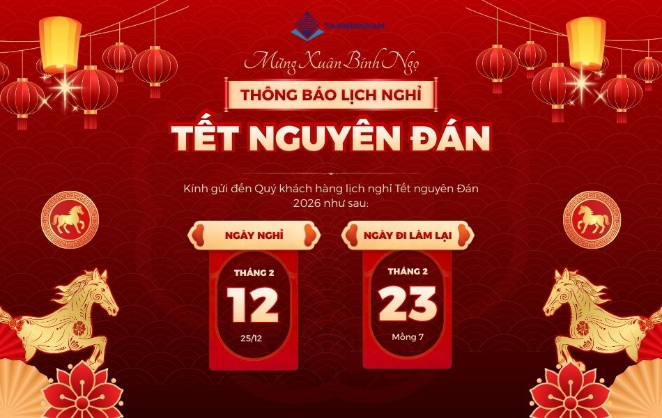 Thông báo Lịch nghỉ Tết Nguyên Đán Bính Ngọ 2026