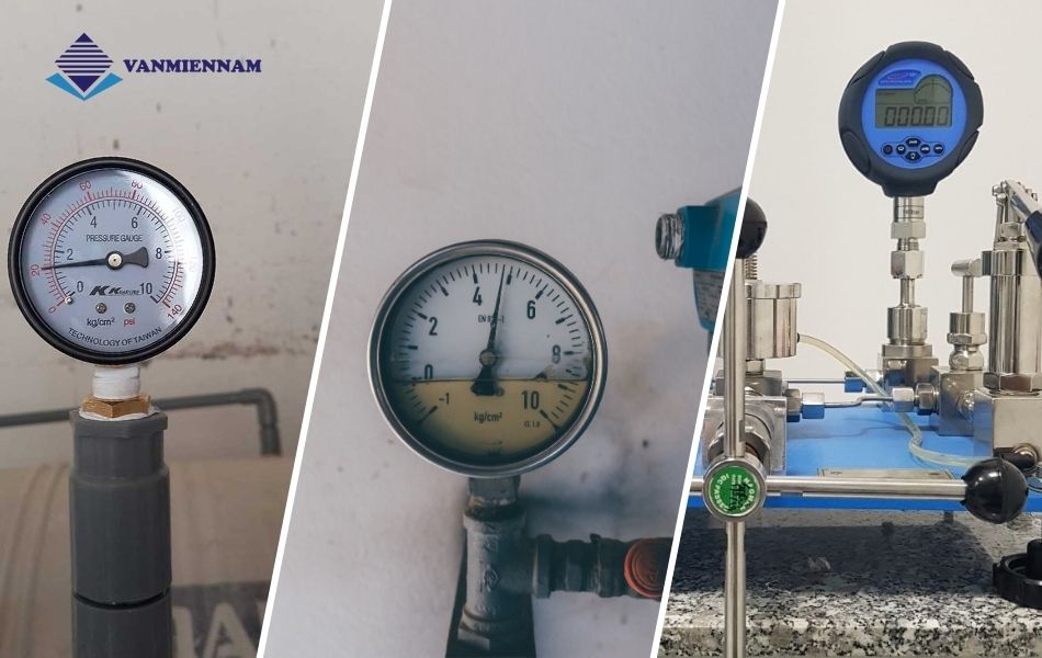 Ứng dụng đồng hồ áp suất nước 10 kg/cm2