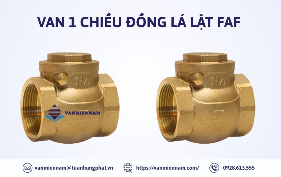 Van 1 chiều đồng lá lật FAF