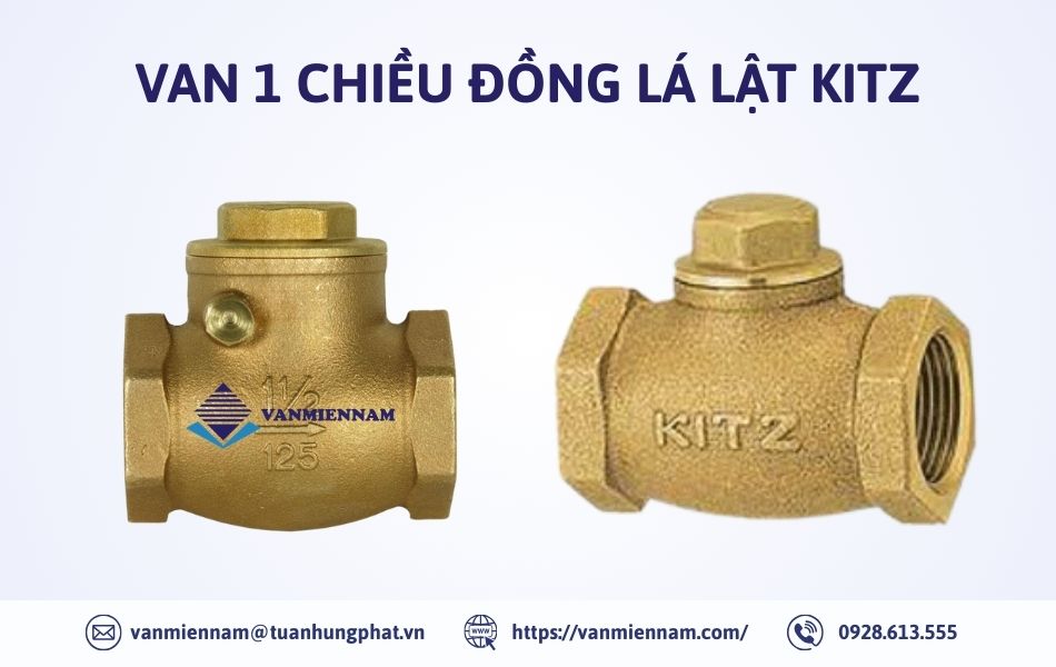 Van 1 chiều đồng lá lật Kitz