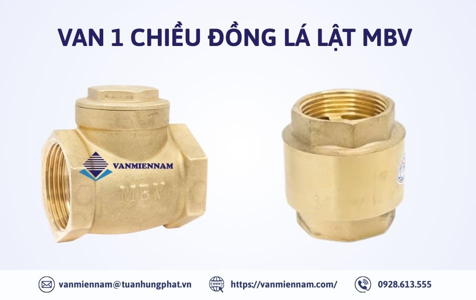 Van 1 chiều đồng lá lật MBV