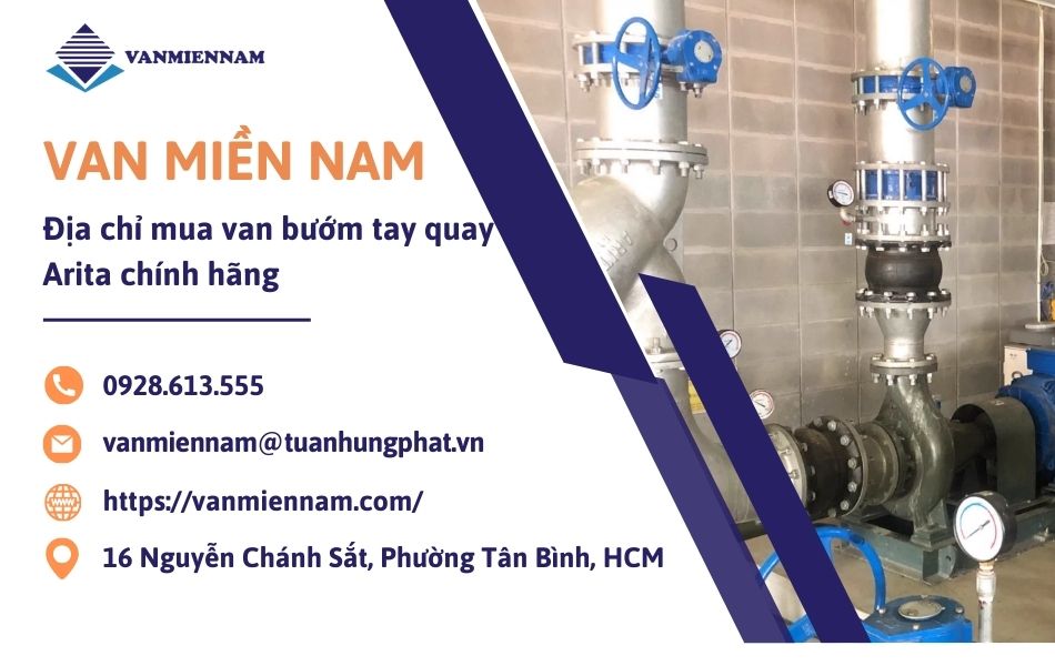 địa chỉ mua van bướm tay quay arita