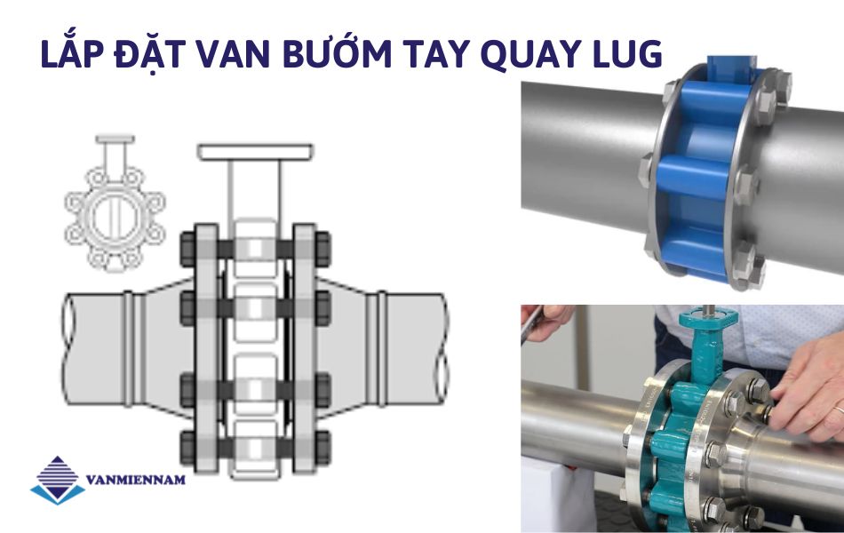 Hướng dẫn lắp đặt van bướm tay quay Lug Type