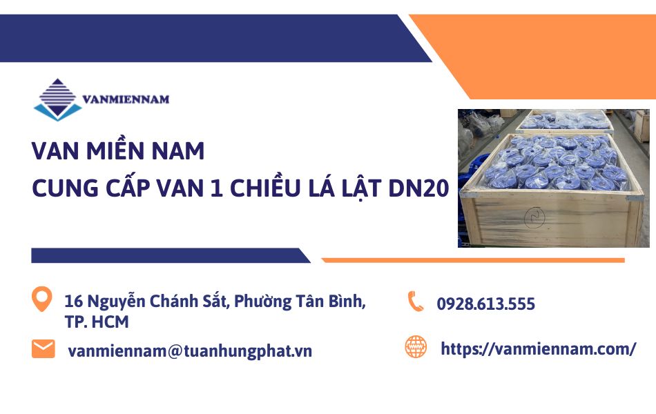 mua van 1 chiều lá lật DN20