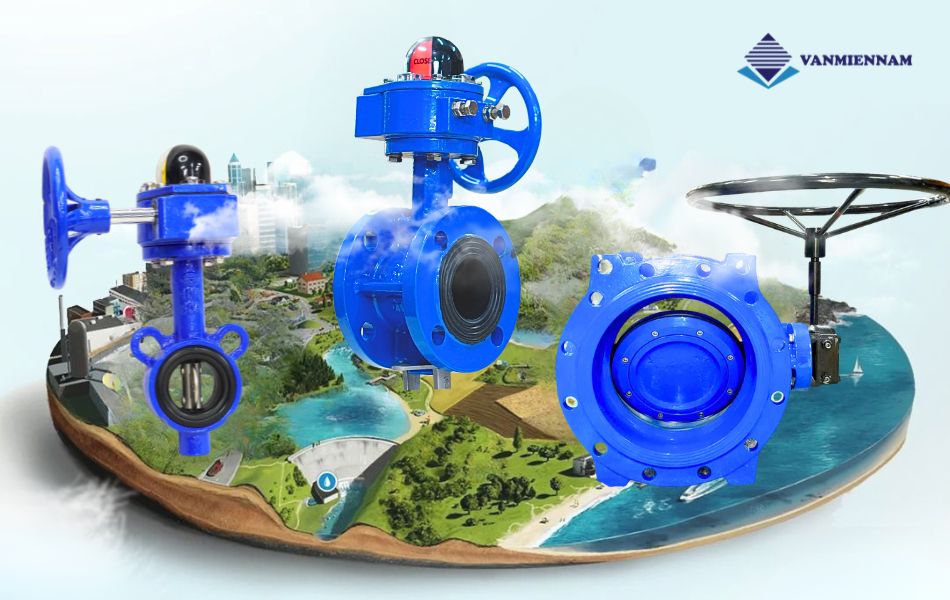 ứng dụng van bướm gang tay quay