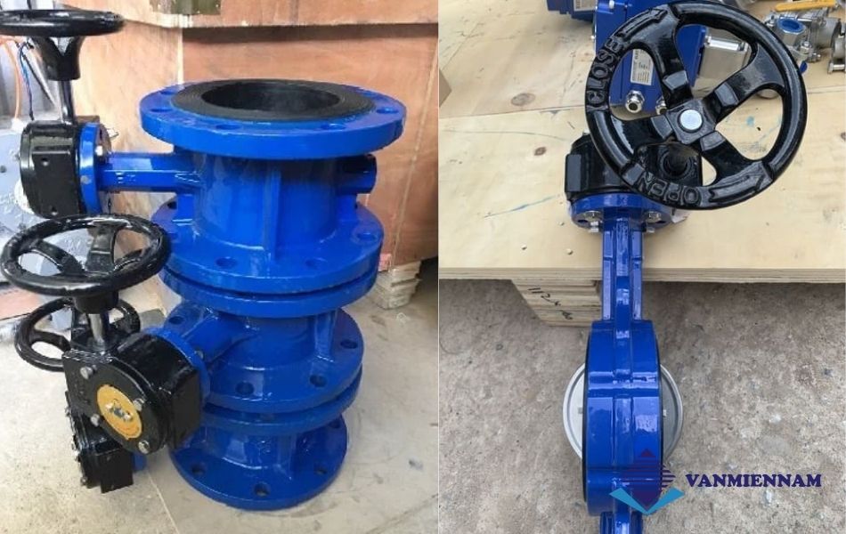 Hệ thống lắp đặt van bướm tay quay AUT