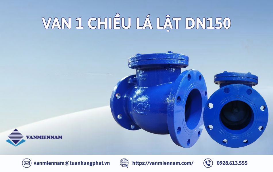 Van 1 chiều lá lật DN150