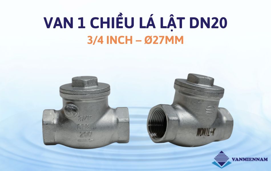 van 1 chiều lá lật dn20