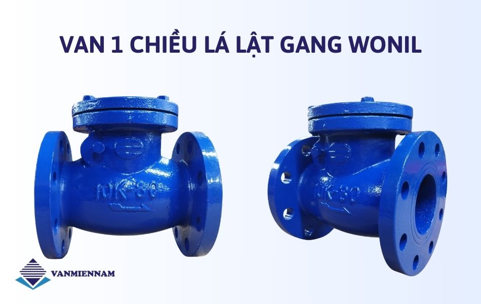 Van 1 chiều lá lật gang Wonil