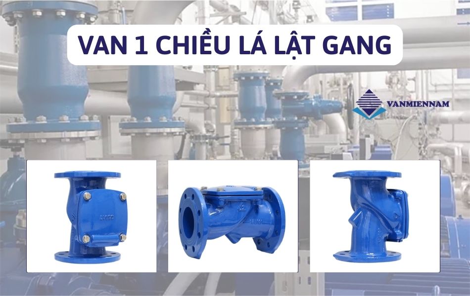 van 1 chiều lá lật gang
