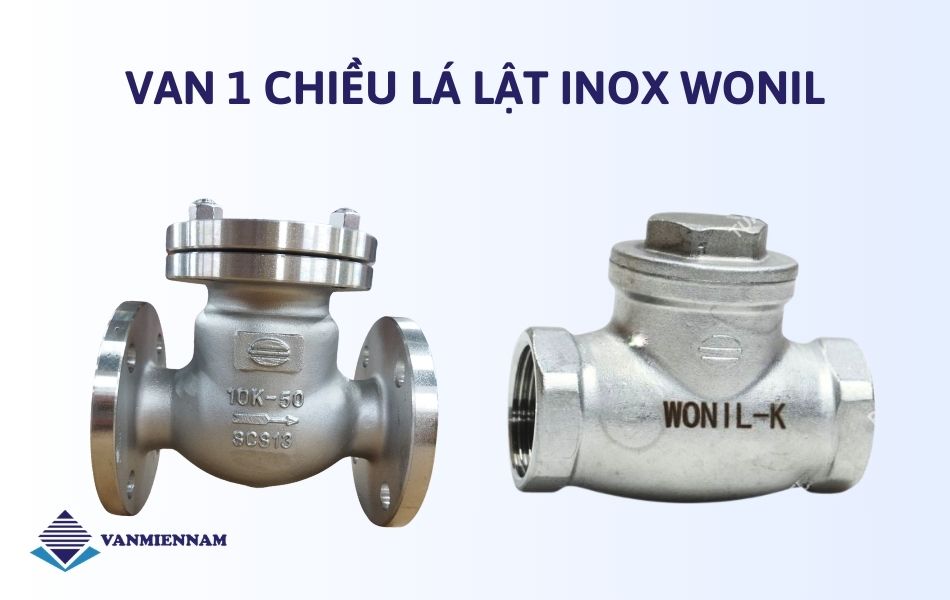 Van 1 chiều lá lật inox Wonil