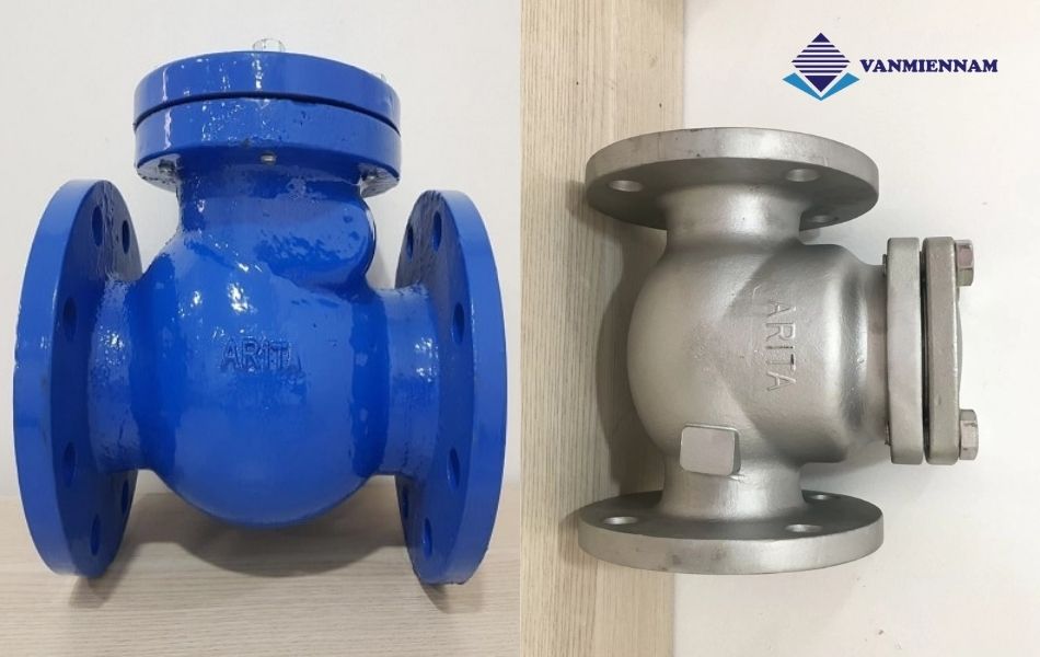 Van 1 chiều lá lật mặt bích Arita