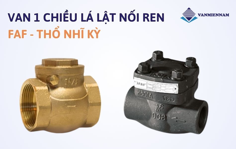 Van 1 chiều lá lật nối ren FAF