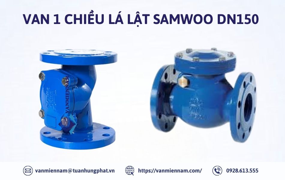 Van 1 chiều lá lật Samwoo DN150