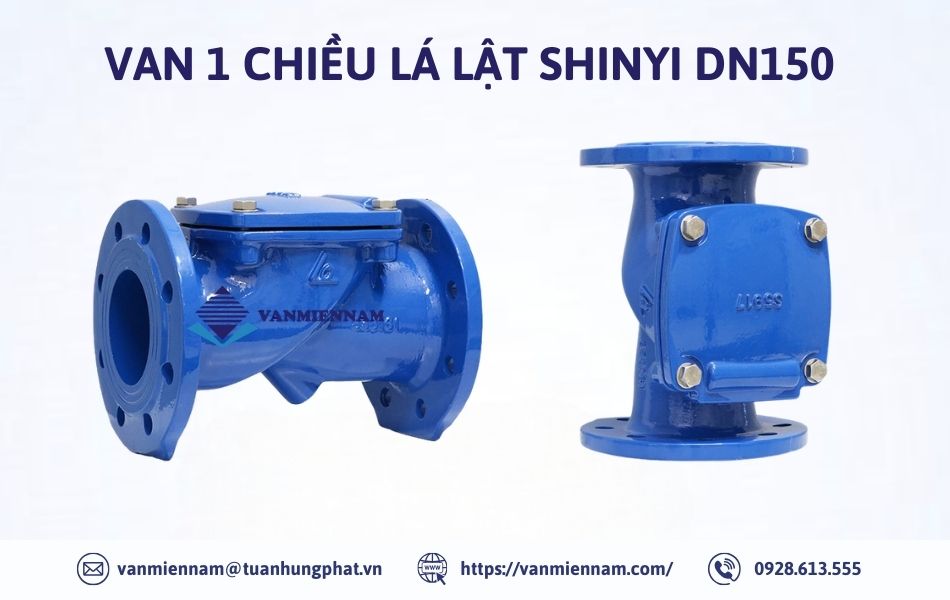 Van 1 chiều lá lật Shinyi DN150