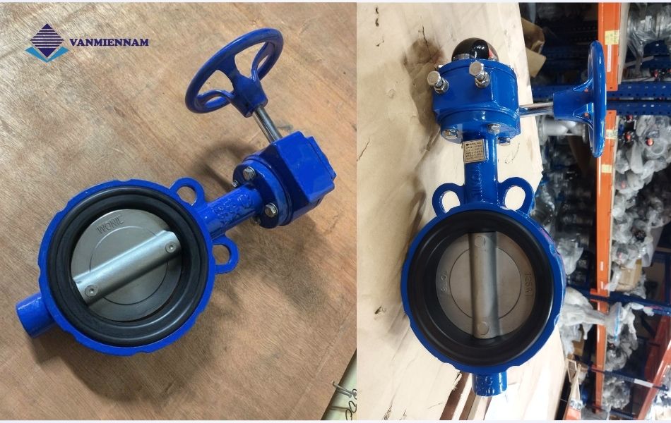 Van bướm gang tay quay wafer Wonil