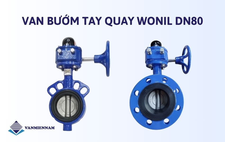 Van bướm tay quay Wonil DN80