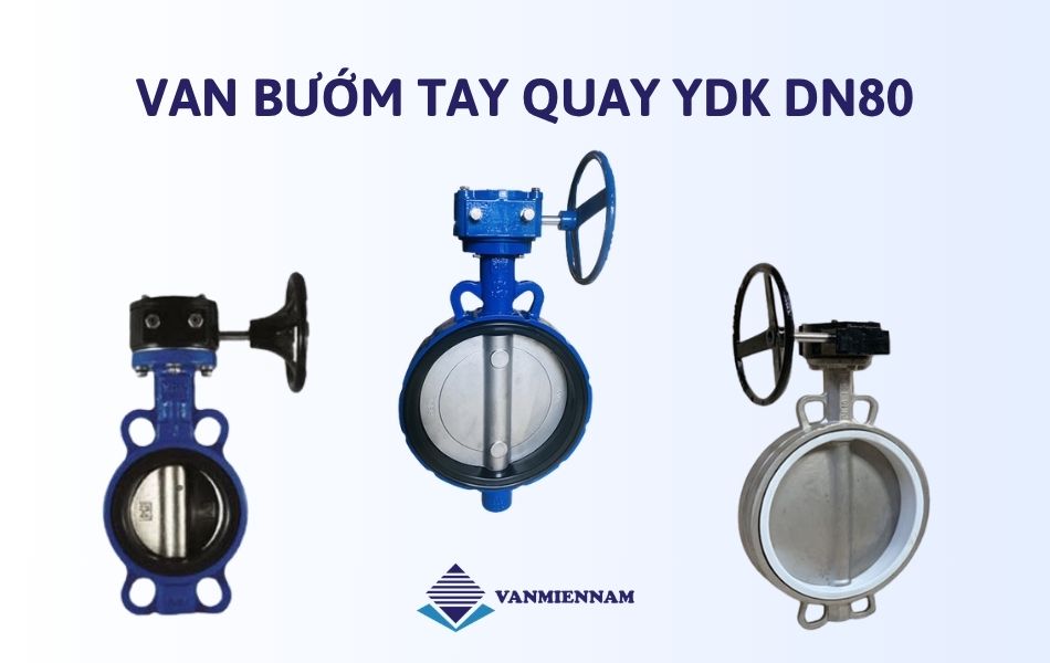 Van bướm tay quay YDK DN80