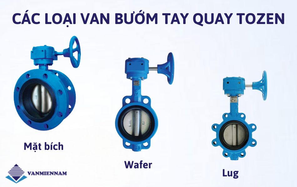 Các loại van bướm tay quay vô lăng
