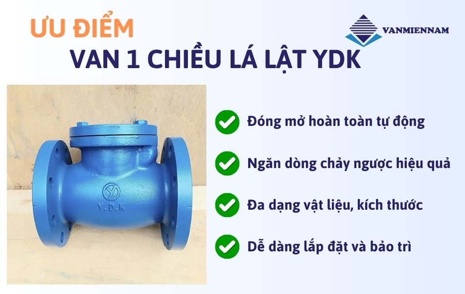 ưu điểm nổi bật van 1 chiều lá lật YDK