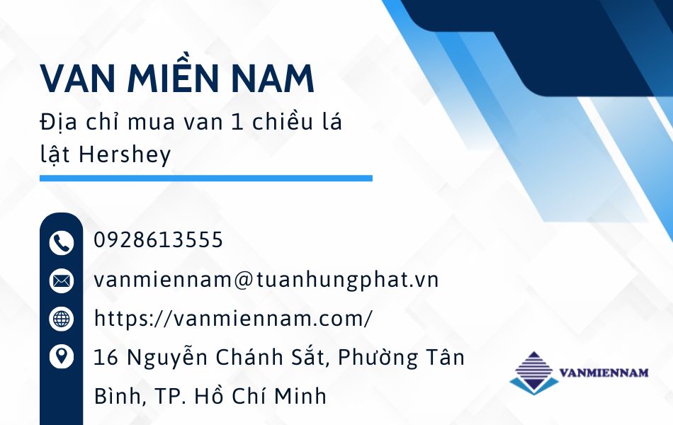 địa chỉ mua van 1 chiều lá lật Hershey