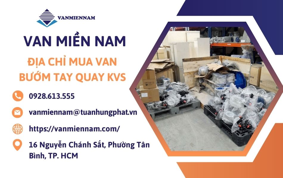 Địa chỉ mua van bướm tay quay KVS