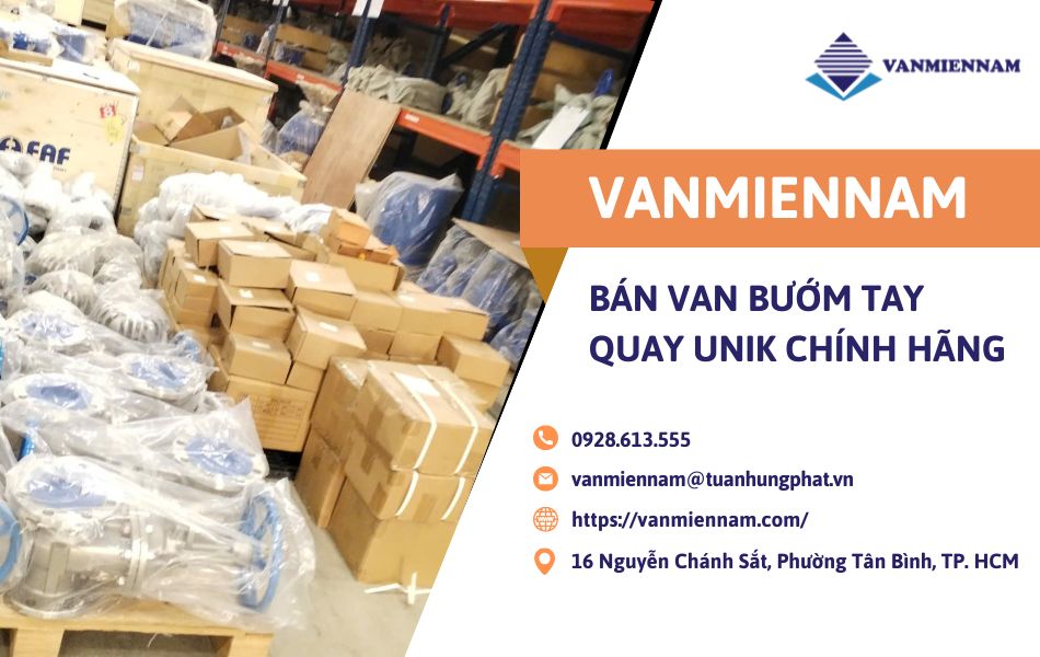 địa chỉ mua van bướm tay quay unik
