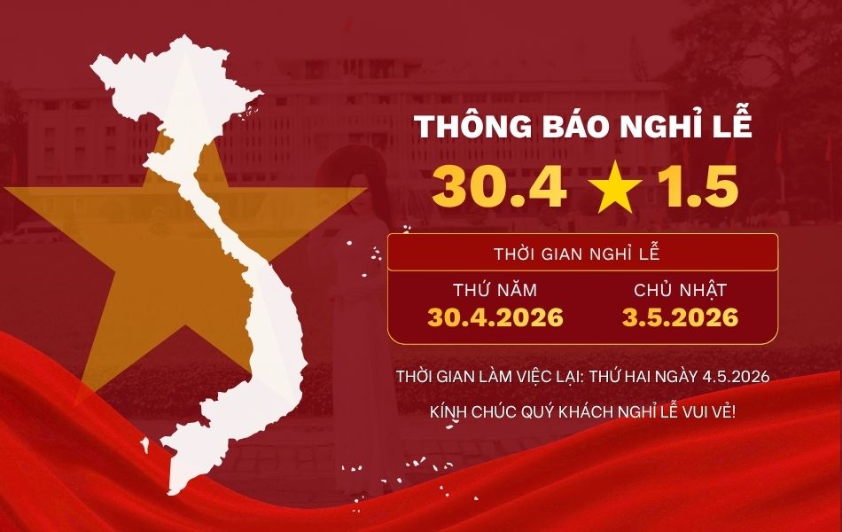 thông báo nghỉ lễ 30-4 - 1-5