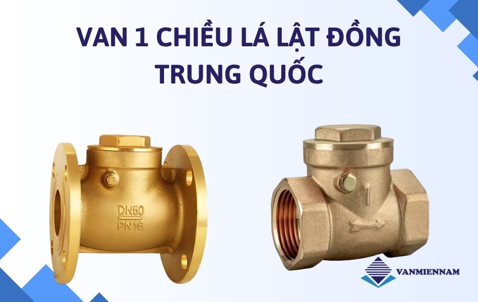 Van 1 chiều lá lật đồng Trung Quốc