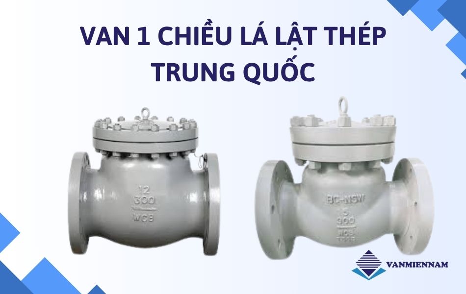 Van 1 chiều lá lật thép Trung Quốc